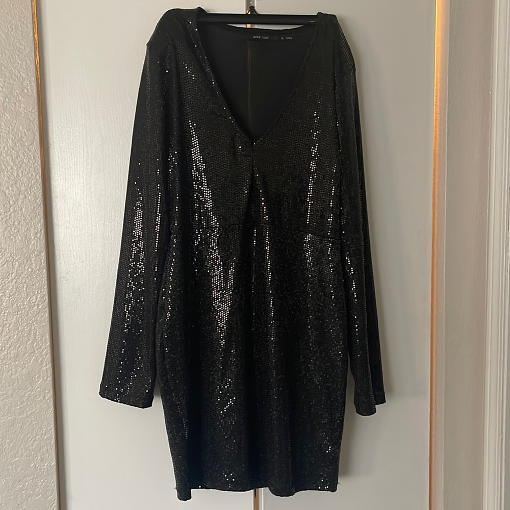 Black mini dress
